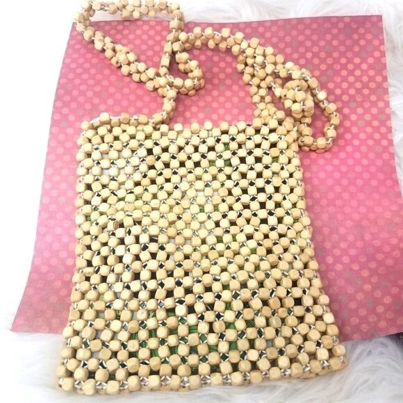 NWOT. BEADED CROSSBODY BAG. - Picture 1 of 5